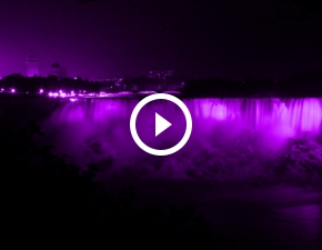 #RIPPrince: wodospad Niagara spyn fioletowym deszczem