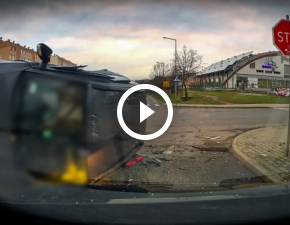Niebezpieczny wypadek na drodze. 18-latka zignorowaa znak stop WIDEO