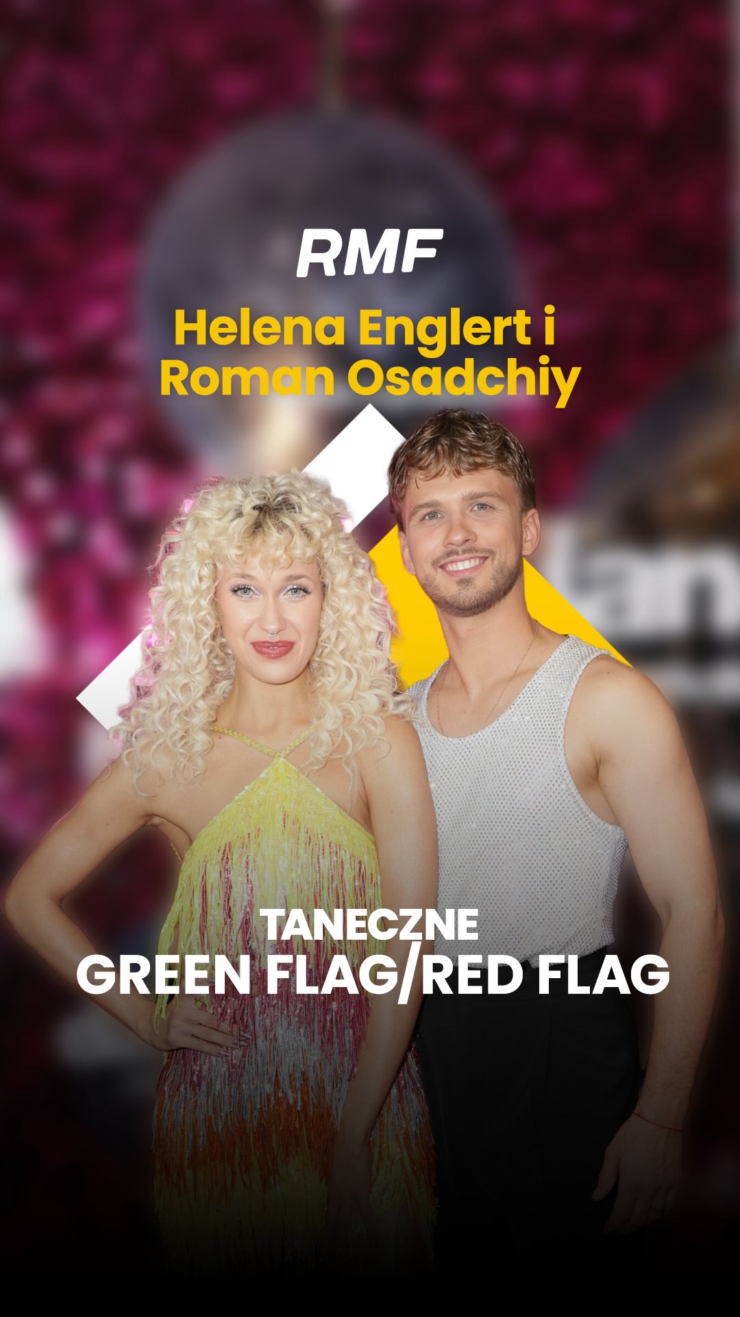 Taneczne green flagi i red...