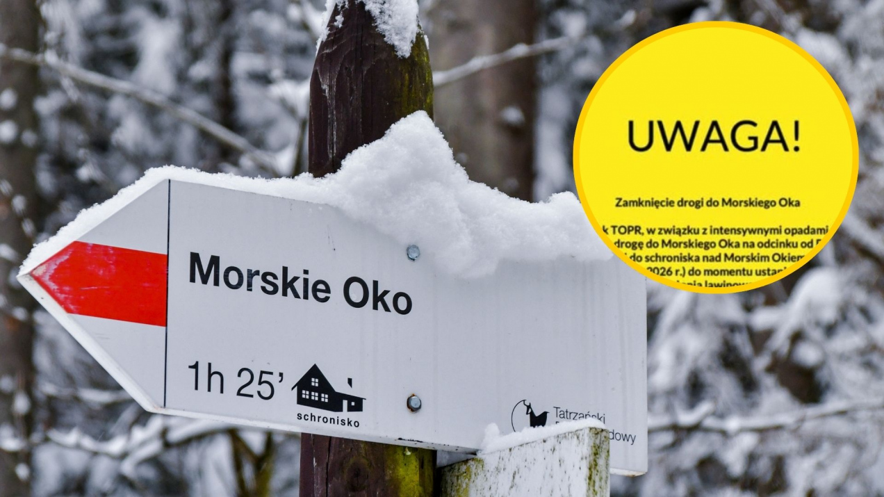 Pilny komunikat TPN. Od dziś droga do Morskiego Oka zamknięta! „Od Palenicy Białczańskiej do schroniska”