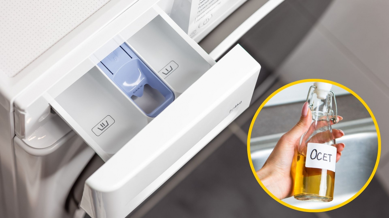 Gdzie wlać ocet do prania? Większość Polaków wybiera złą komorę w szufladzie pralki