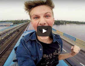 18-letni Youtuber z Ukrainy wskoczy na jadcy pocig! 