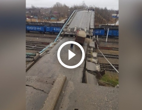Most kolei transsyberyjskiej run: Kierowca cudem uszed z yciem