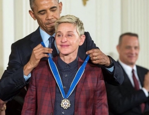 Ellen po otrzymaniu Medalu Wolności nie kryła wzruszenia. Zobaczcie film!
