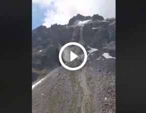 Ogromny obryw skalny w Tatrach. Nagranie kamiennej lawiny trafio do sieci WIDEO