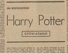 To Polak napisa pierwszego Harryego Pottera