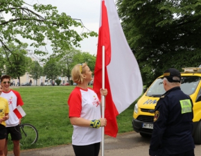 Otylia Jdrzejczak ruszya ju z biao-czerwon flag na Wawel!