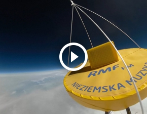 RMF podbio stratosfer! Zobacz niezwyke nagrania audio i wideo z naszej kosmicznej misji WIDEO