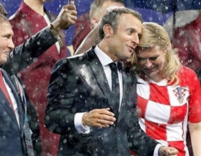 Pierwsza dama Francji i pani prezydent Chorwacji na trybunach finau Mistrzostw wiata. Ktra wygldaa lepiej?