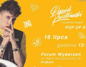 Dawid Kwiatkowski rusza w POP UP TOUR po Polsce. 16 lipca pojawi si w Krakowie