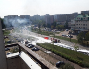 Tragedia w Warszawie: Na Bemowie eksplodowa samochd przewocy butle z gazem
