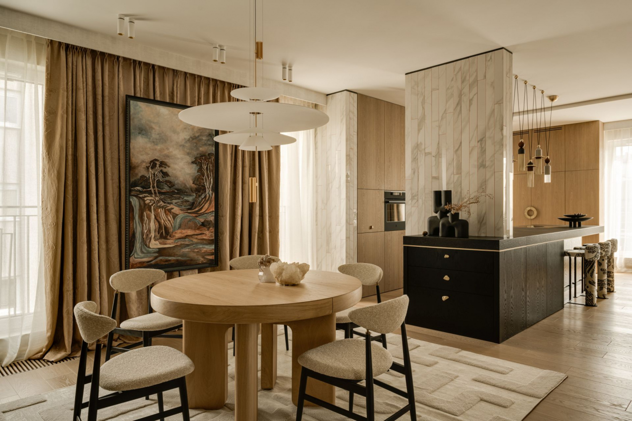 150-m apartament inspirowany Koreą i Japonią. Quiet luxury w czystej postaci!