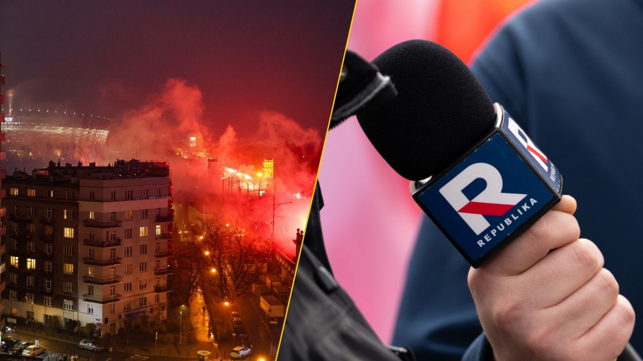 Wpadka na żywo w TV Republika podczas Marszu Niepodległości. Widzowie usłyszeli za dużo