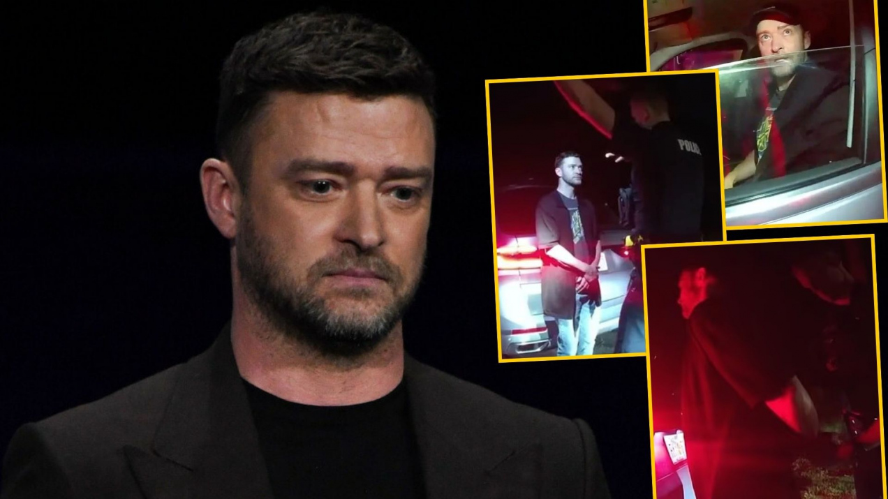 Nagranie z zatrzymania Justina Timberlake’a za jazdę pod wpływem alkoholu ujawnione. Potykał się na oczach policji