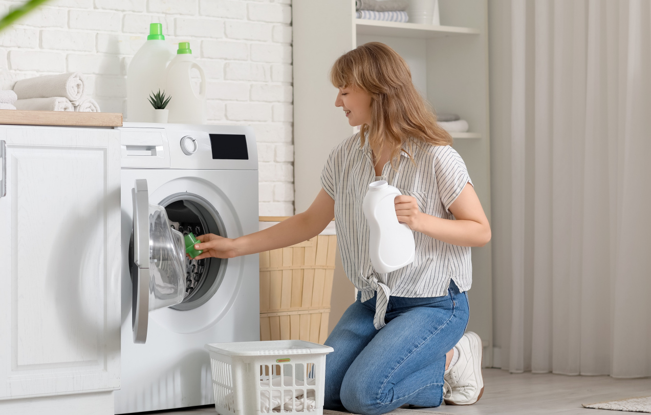 Wsypuję dwie łyżki do bębna, by pranie było pachnące. Zapomniałam już o drogich płynach!