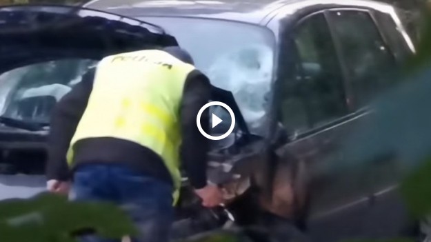 RMF Extra: Motocyklista po zderzeniu z samochodem stracił nogę. Śmiertelny wypadek na Dolnym Śląsku [WIDEO] 