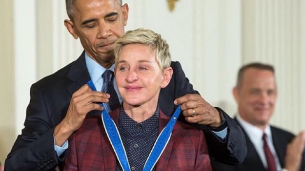 RMF Extra: Ellen po otrzymaniu Medalu Wolności nie kryła wzruszenia. Zobaczcie film!