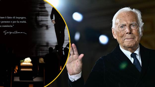 RMF Extra: Ostatnie pożegnanie Giorgio Armaniego. Tysiące żegnały go w Mediolanie, a na pogrzebie była garstka bliskich 