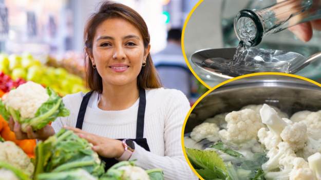 Dlatego ludzie dodają ocet do kalafiora. To..