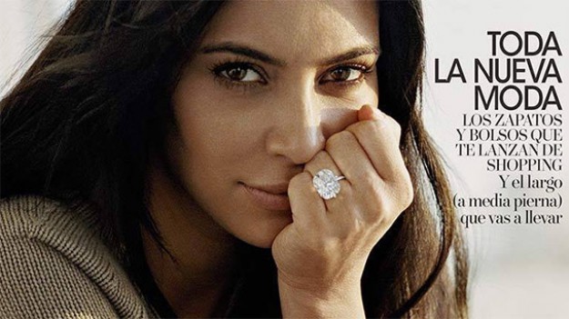 RMF Extra: Piękna Kim Kardashian bez makijażu na okładce Vogue Spain