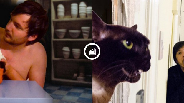 RMF Extra: Kot i jego właściciel w komiczny sposób odtwarzają kultowe sceny filmowe