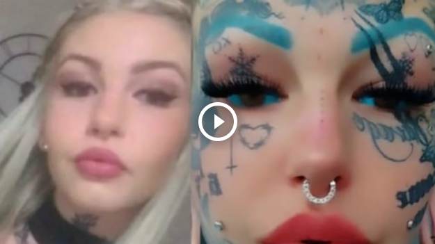RMF Extra: Wytatuowała sobie 98% powierzchni ciała. Pokazała, jak wyglądała przed metamorfozą [WIDEO]