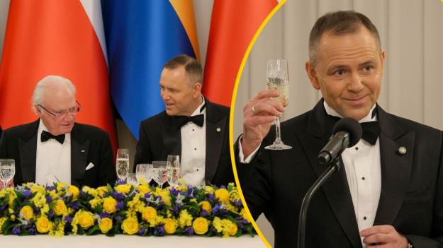 Nawroccy ugościli króla Szwecji. Wiemy, co jedli..