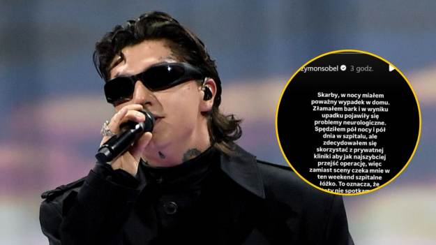 RMF Extra: Sobel odwołuje koncerty. „W nocy miałem poważny wypadek” 