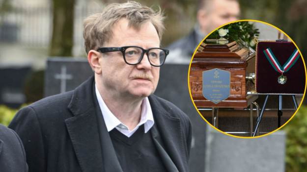 Olaf Lubaszenko żegna ojca. Pogrzeb Edwarda..