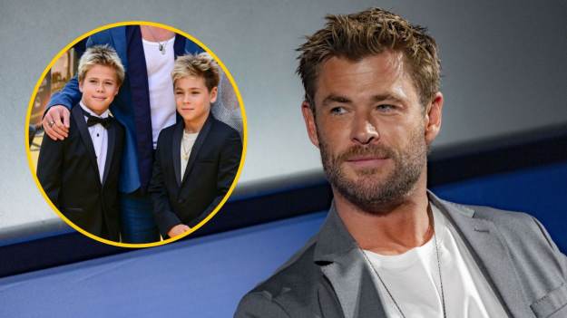 Chris Hemsworth z synami na czerwonym dywanie...