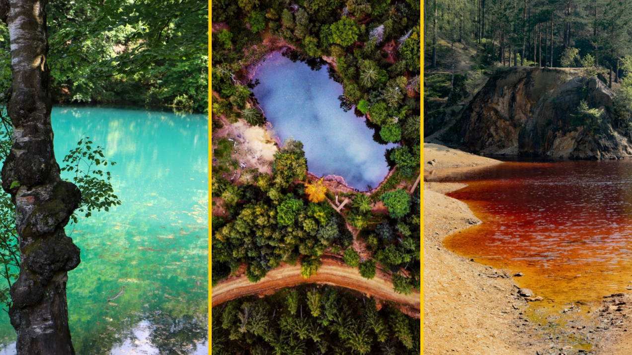 Kolorowe Jeziorka w Rudawach Janowickich. Każde z nich ma inny kolor!