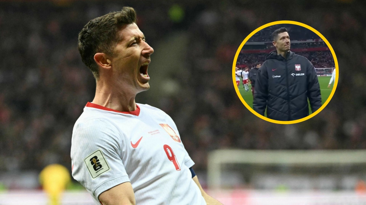 Mecz Polska-Albania. Robert Lewandowski ze łzami w oczach. Nagranie obiegło sieć