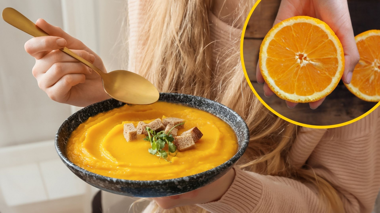 Nie tylko imbir i kurkuma. Dodanie do dyniowej tego owocu sprawia, iż zupa nie jest mdła
