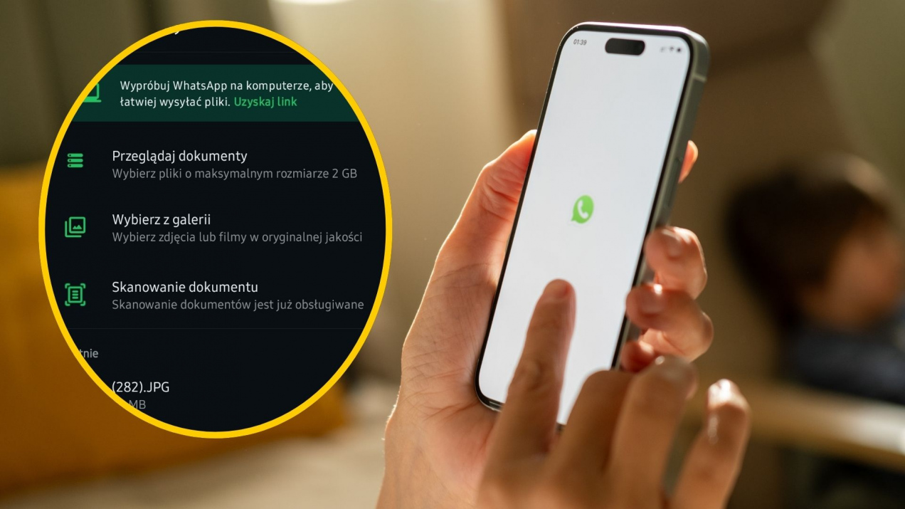 WhatsApp ma skaner dokumentów. Tak zeskanujesz dokument i wyślesz plik w formacie PDF - mało kto wie o tej funkcji!