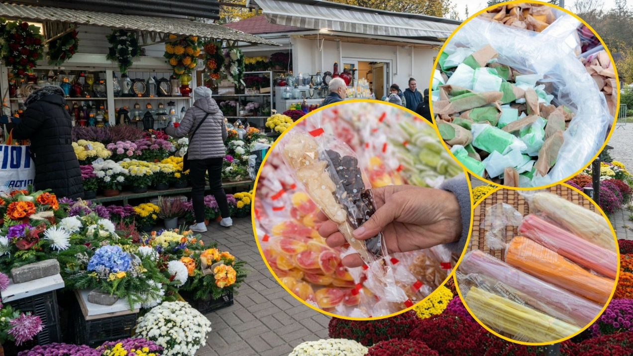 Cmentarne smakołyki: gdzie kupić pańską skórkę, trupi miodek, szczypki i rury?