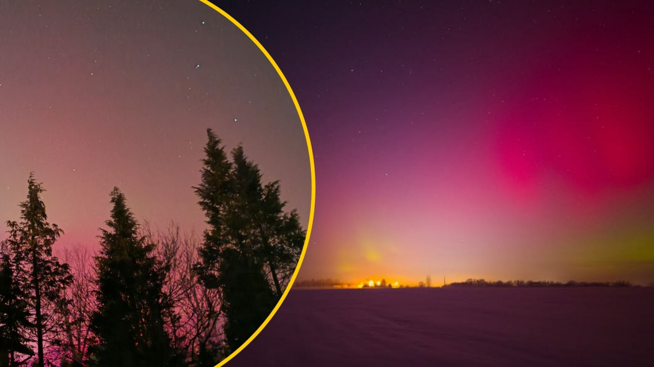 Niezwykły spektakl na niebie. Zobacz zdjęcia zorzy polarnej z Polski