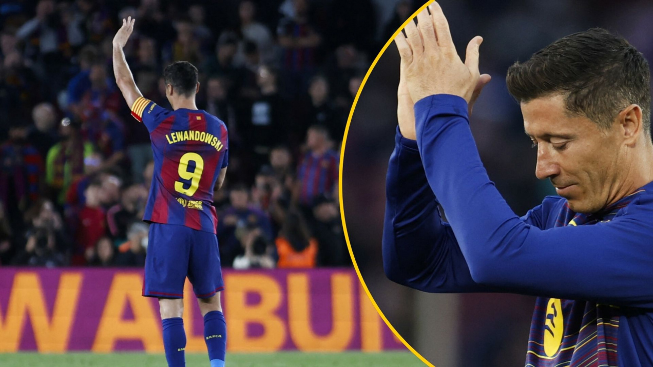 Pożegnanie Lewandowskiego przejdzie do historii. Poruszające sceny na Camp Nou