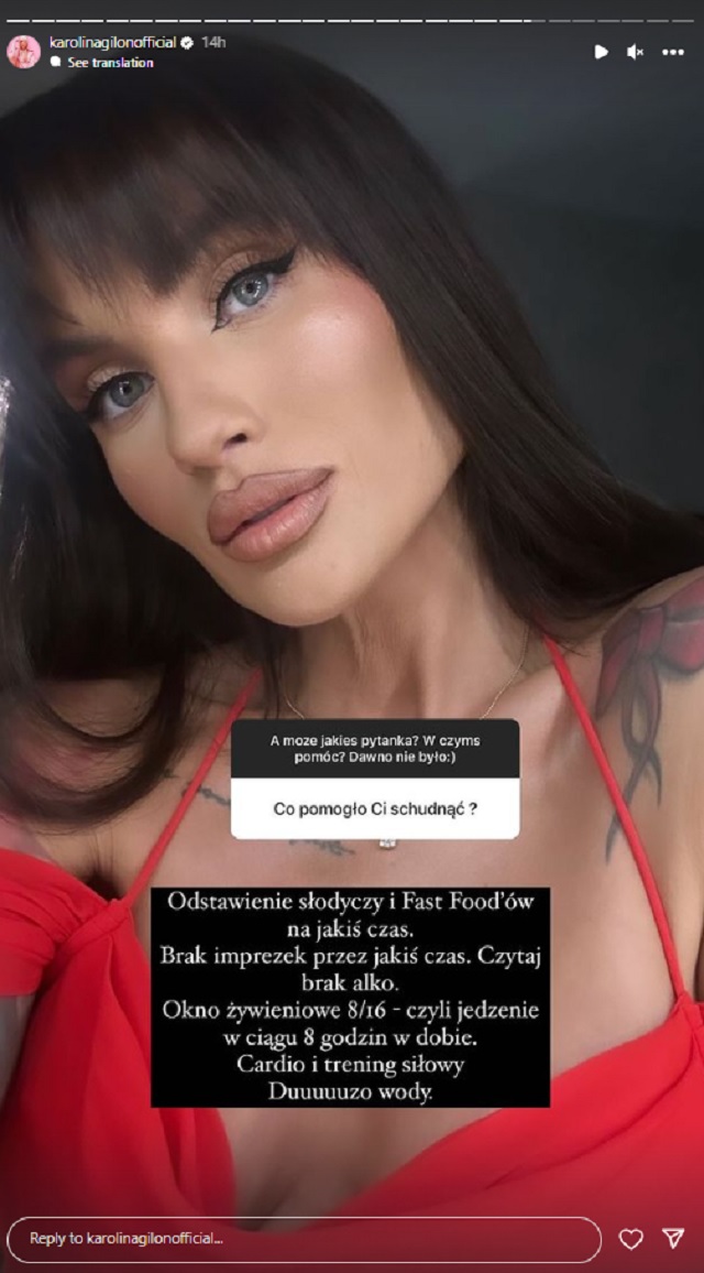 Karolina Gilon instagram