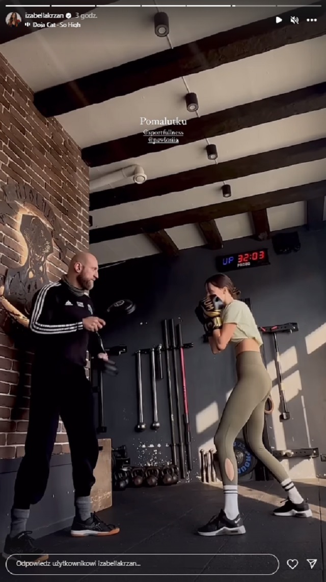 Izabella Krzan na Instagramie