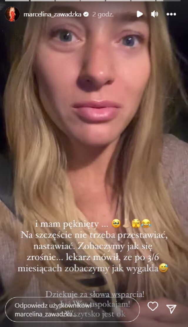 Marcelina Zawadzka na Instagramie
