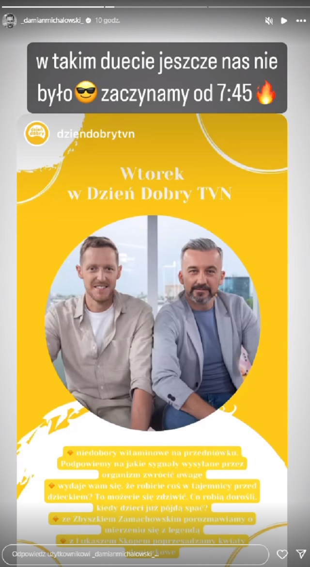 Dzie dobry TVN Instagram