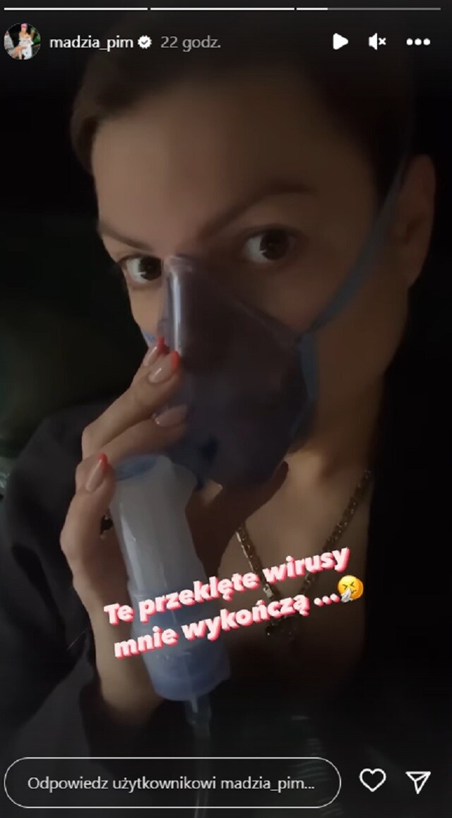 magda narozna i maska tlenowa instagram