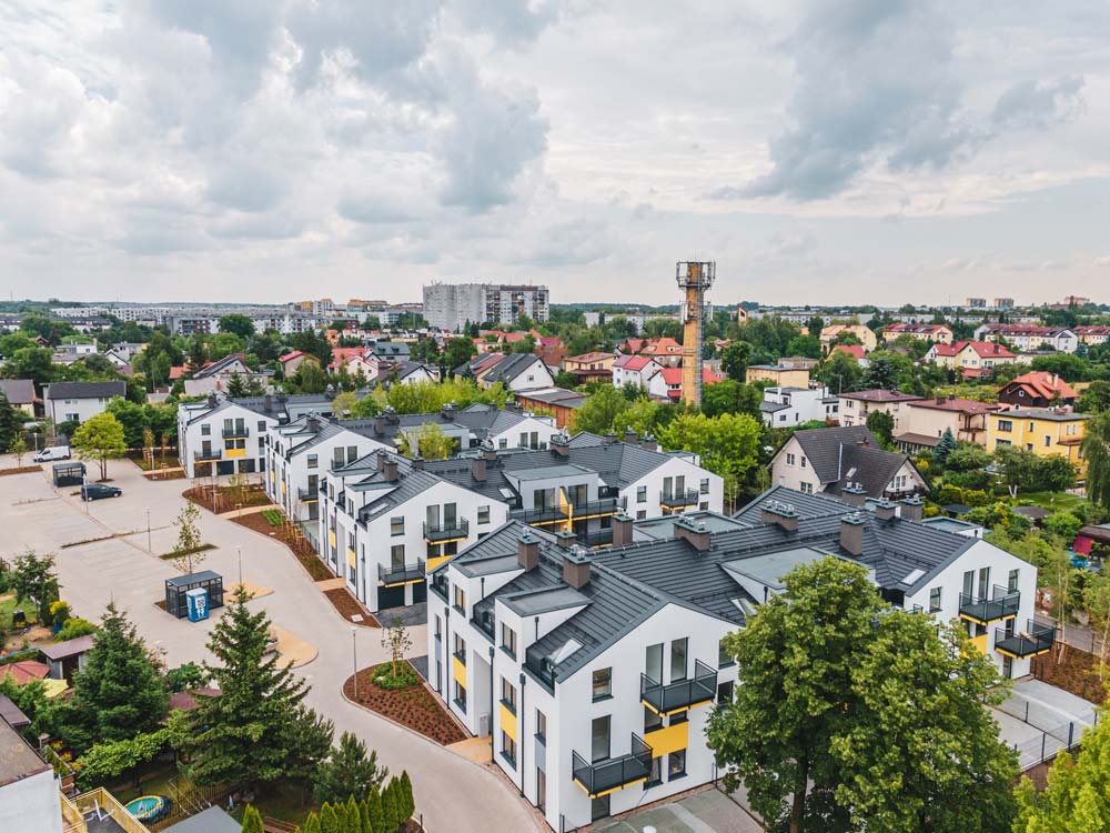 Osiedle Nowa Stocznia zlokalizowane na zachodnich rogatkach Wrocławia