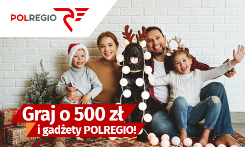 Graj o 500 zł i gadżety POLREGIO