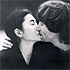 John Lennon i Yoko Ono - fragment okładki płyty "Double Fantasy"