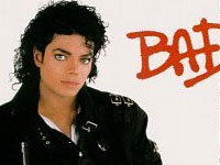 Michael Jackson - fragment okadki albumu "Bad"