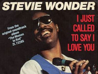 Okładka singla "I Just Called to Say I Love You" Stevie'ego Wondera